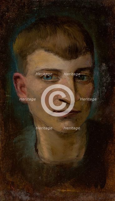 Head of Emaciated Boy, 1880-1900. Creator: Ladislav Mednyanszky.