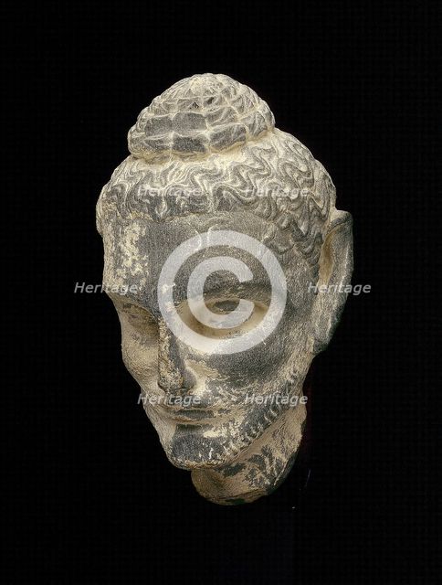 Head of Emaciated Siddhartha, 2nd/3rd century. Creator: Unknown.