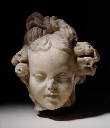 Head of Eros, 2nd century copy after a late Hellenistic Greek original. Creator: Unknown