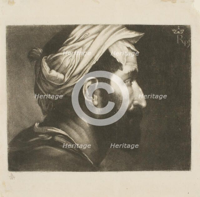 Head of Executioner, from John Evelyn's Sculptura, 1755. Creator: Richard Houston.