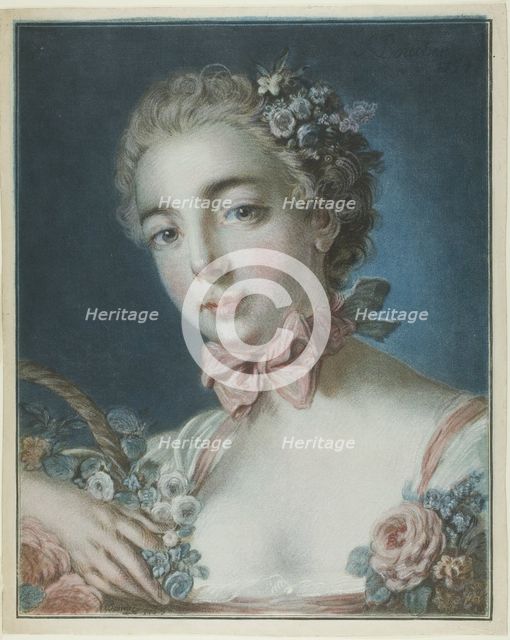Head of Flora, July 3, 1769. Creator: Louis Marin Bonnet.