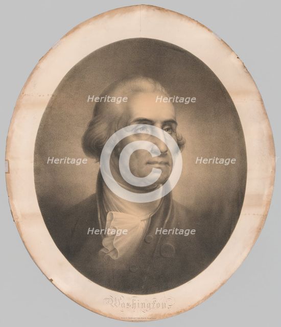 Head of George Washington, 1856. Creator: Rembrandt Peale (American, 1778-1860).