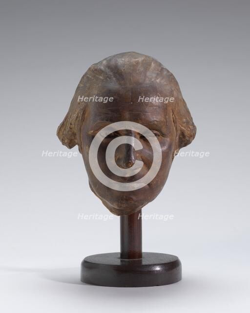 Head of George Washington, model 1785, cast 1849/1859. Creator: Clark Mills.