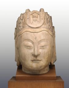 Head of Guanyin, late Northern Qi/Sui dynasty, late 6th century. Creator: Unknown