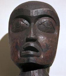 Head of Haida Native American Ancestor-figure