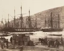Head Of Harbour, Balaklava, Printed 1856. Creator: Roger Fenton