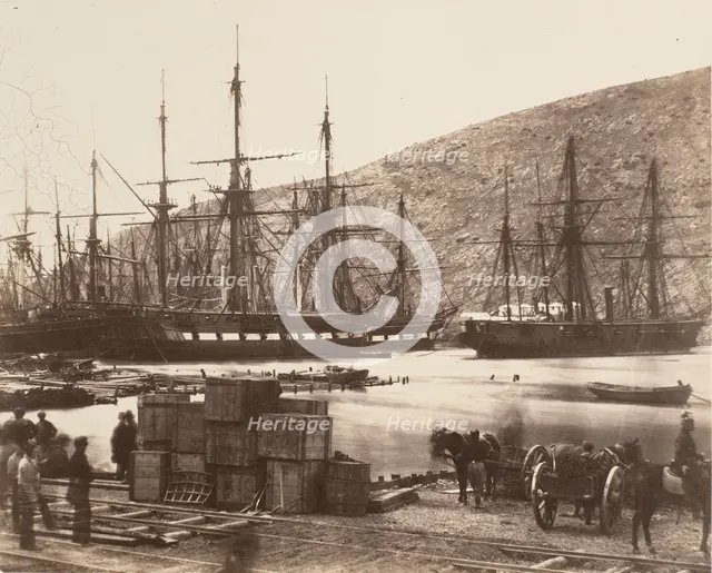 Head Of Harbour, Balaklava, Printed 1856. Creator: Roger Fenton.