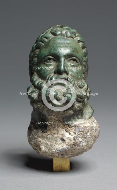 Head of Herakles, 3rd-2nd Centuries BC. Creator: Unknown.
