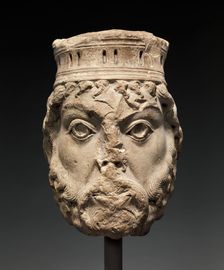 Head of King David, French, ca. 1145. Creator: Unknown