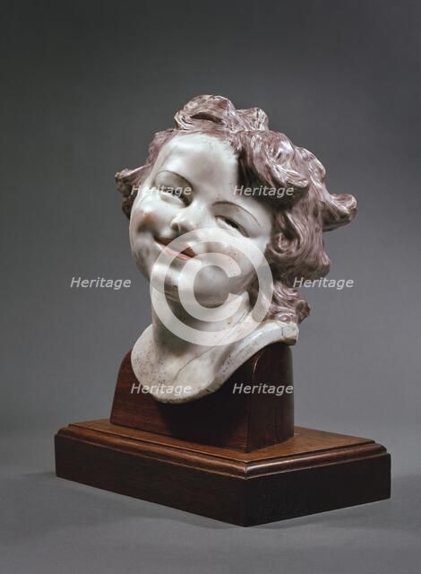 Head of laughing child, c1752. Creator: Louis Francois Roubiliac.