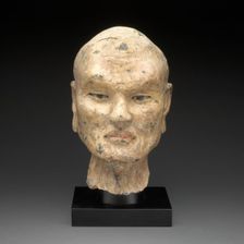 Head of Luohan, Northern Song, Liao, or Jin dynasty, c. 11th century. Creator: Unknown