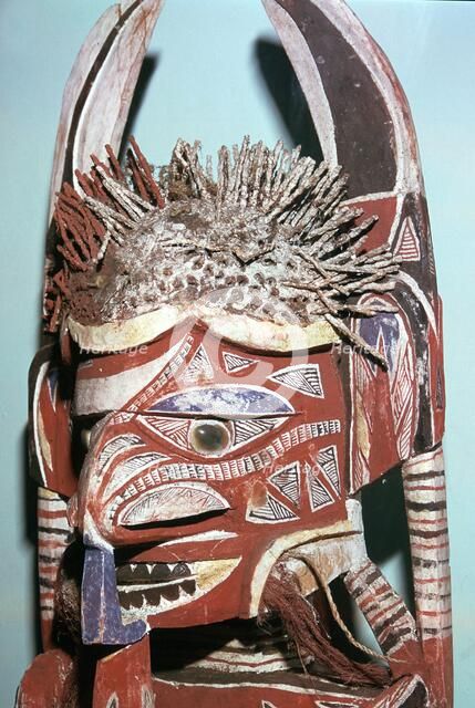 Head of Malanggan figure, intended to rot with a body. Artist: Unknown