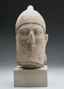 Head of Male Votary, about 600 BC. Creator: Unknown