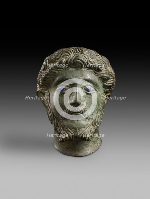 Head of male with inlaid eyes 'Marcus Aurelius', 2nd century. Artist: Unknown.