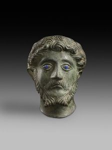 Head of male with inlaid eyes Marcus Aurelius 2nd century