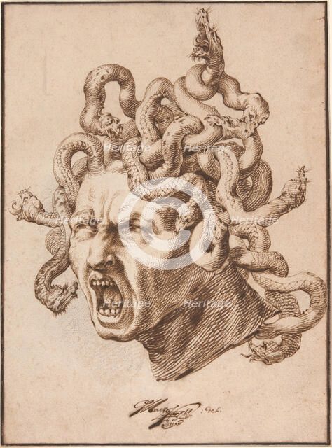 Head of Medusa, 1680. Creator: Godfried Maes.