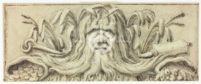 Head of Neptune, 18th century. Creator: James Barry.