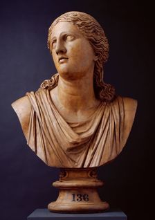 Head of Niobe from Niobe Group, (Roman version of Greek original), (c2nd century ), c19th century.. Creator: Unknown