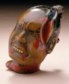Head of Nitta Yoshisada, 19th century. Creator: Unknown