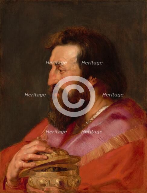 Head of One of the Three Kings: Melchior, The Assyrian King, c. 1618. Creator: Peter Paul Rubens.