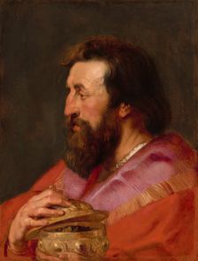 Head of One of the Three Kings: Melchior, The Assyrian King, c. 1618. Creator: Peter Paul Rubens