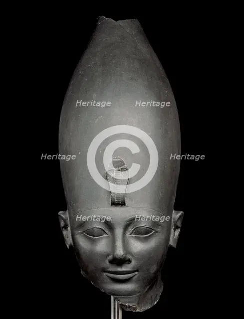 Head of Pharaoh Tuthmosis III, Thebes, New Kingdom, 18th Dynasty, ca. 1479-1425 BC. Creator: Ancient Egypt.
