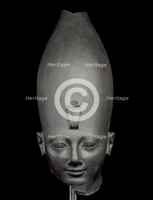 Head of Pharaoh Tuthmosis III, Thebes, New Kingdom, 18th Dynasty, ca. 1479-1425 BC. Creator: Ancient Egypt.