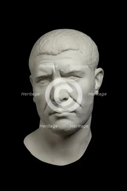 Head of Philip the Arab, from near Rome, 244-249. Artist: Unknown.