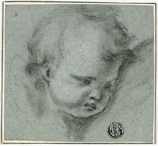 Head of Putto, 1600-1699. Creator: Unknown