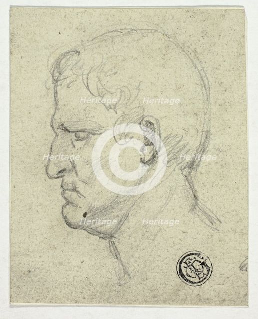 Head of Roman Emperor, n.d. Creator: William Mulready.