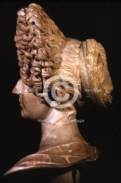 Head of Roman Lady of Flavian Period, late 1st century. Artist: Unknown.