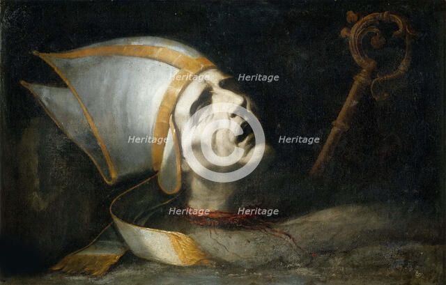 Head of Saint Fulgentius. Creator: Valdés Leal, Juan de (1622-1690).