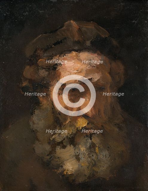 Head of Saint Matthew, probably early 1660s. Creator: Workshop of Rembrandt.