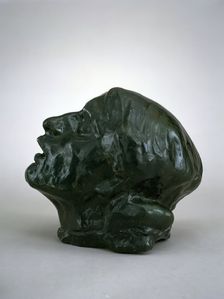Head of Sorrow, 1882; enlarged 1889-1904/cast 1954. Creator: Auguste Rodin