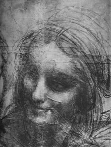 Head of St. Anne - Virgin and Child with St. Anne and Infant St. John c1480 (1945). Artist: Leonardo da Vinci