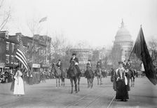 Head of suffrage parade, 1913. Creator: Bain News Service