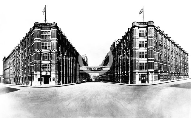 Head office and works of Joseph Lucas, Great King Street, Birmingham, West Midlands, 1961. Artist: Michael Walters