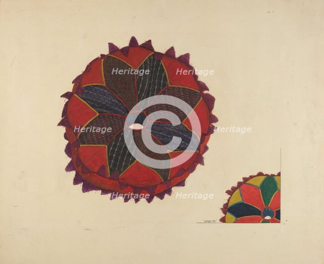 Head Pad, c. 1937. Creator: John Wilkes.