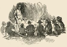 Head-Piece to "The Ghost Raid". 1928. Creator: Unknown