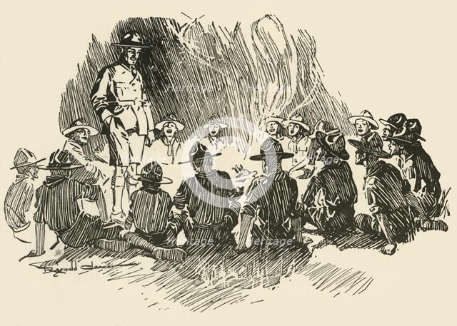 'Head-Piece to "The Ghost Raid".', 1928. Creator: Unknown.