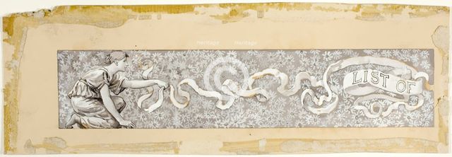 Head-Piece to List of Drawings, 1885/88. Creator: Will H. Low.
