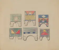 Head Pieces, 1935/1942. Creator: Melita Hofmann