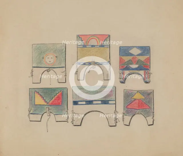 Head Pieces, 1935/1942. Creator: Melita Hofmann.