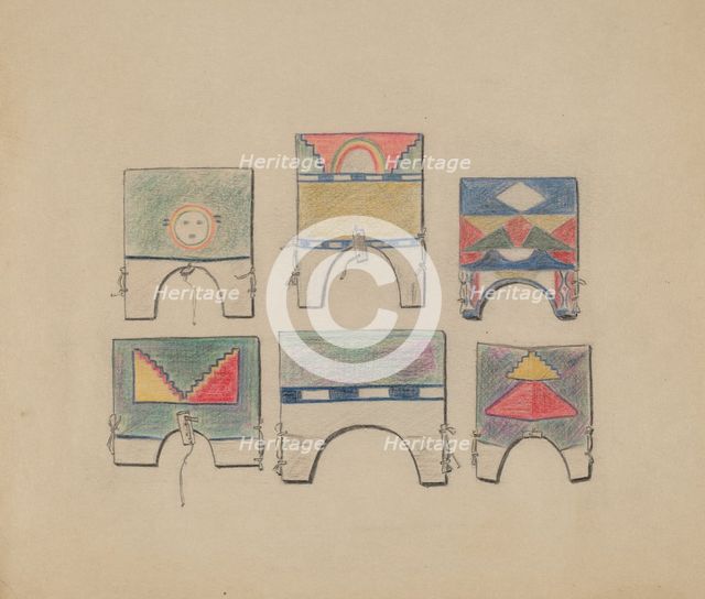 Head Pieces, 1935/1942. Creator: Melita Hofmann.