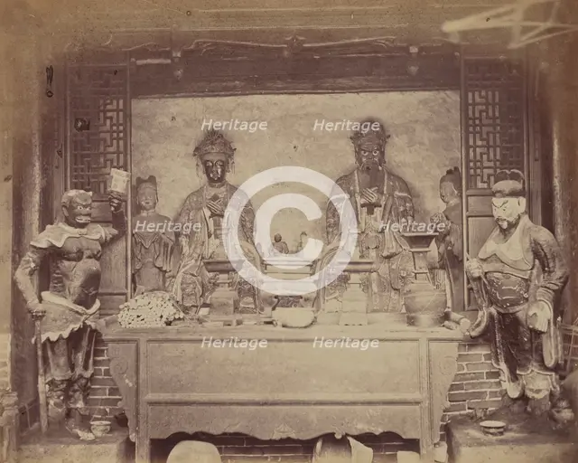 Head Quarter House, First Division, Pehtang, China, 1860. Creator: Felice Beato.