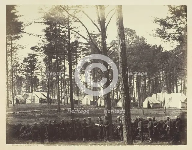 Head-Quarters Army of the Potomac, February 1864. Creator: Alexander Gardner.