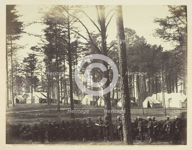 Head-Quarters Army of the Potomac, February 1864. Creator: Alexander Gardner.