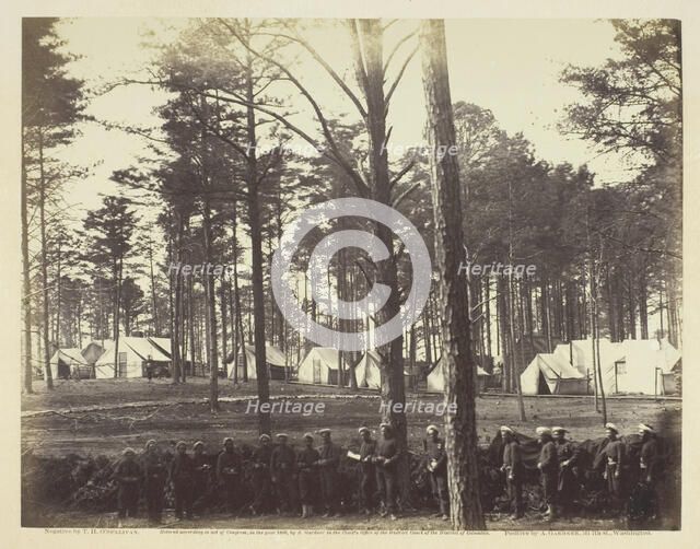 Head-Quarters Army of the Potomac, February 1864. Creator: Alexander Gardner.