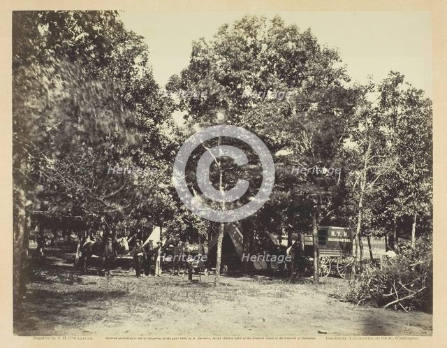 Head-Quarters, New York Herald, Army of the Potomac, September 1863. Creator: Alexander Gardner.