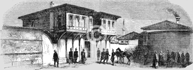 'Head-Quarters of General Canrobert at Gallipoli', 1854. Creator: Unknown.